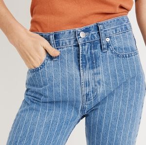 NWT Madewell Perfect Vintage Crop Jean in stripe size 32